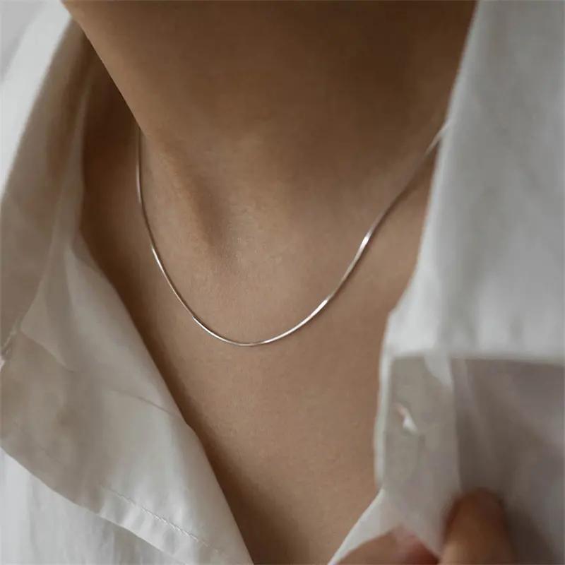 chất lượng cao mỏng vòng cổ xương rắn cho người phụ nữ, cô gái tinh tế. vòng cổ…