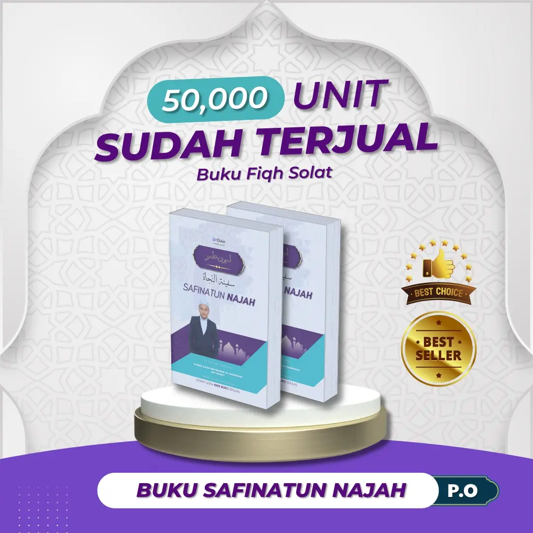 Buku Safinatun Najah BeDaie (PO) - Bersuci, Solat, Pengurusan Jenazah, Zakat, Puasa