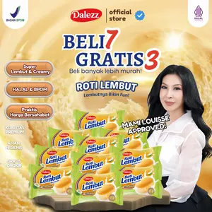 Dalezz Roti Lembut Super Empuk & Moist Rasa Santan & SusuO Trans Fat Halal 2 Varian Rasa Original Soft Bread Premium Lembut Manis Creamy Rasa Santan, Susu- Camilan Praktis & Lezat promo