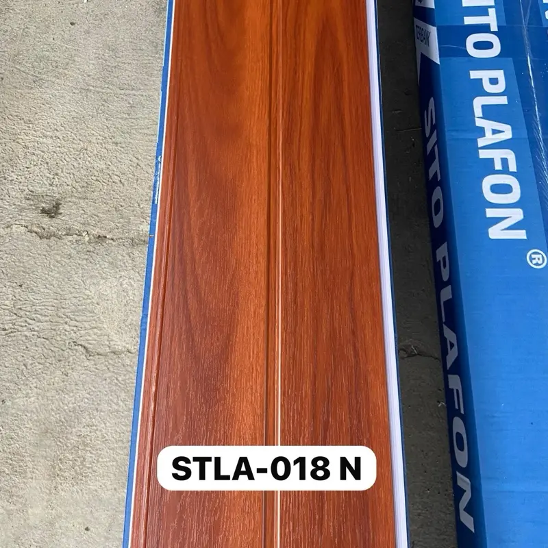 Plafon pvc doff motif serat kayu SLTA 18N