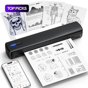 ポータブルサーマルプリンター USB充電式ワイヤレス写真プリンター 家庭・オフィス・学校・旅行用の軽量コンパクトプリンター