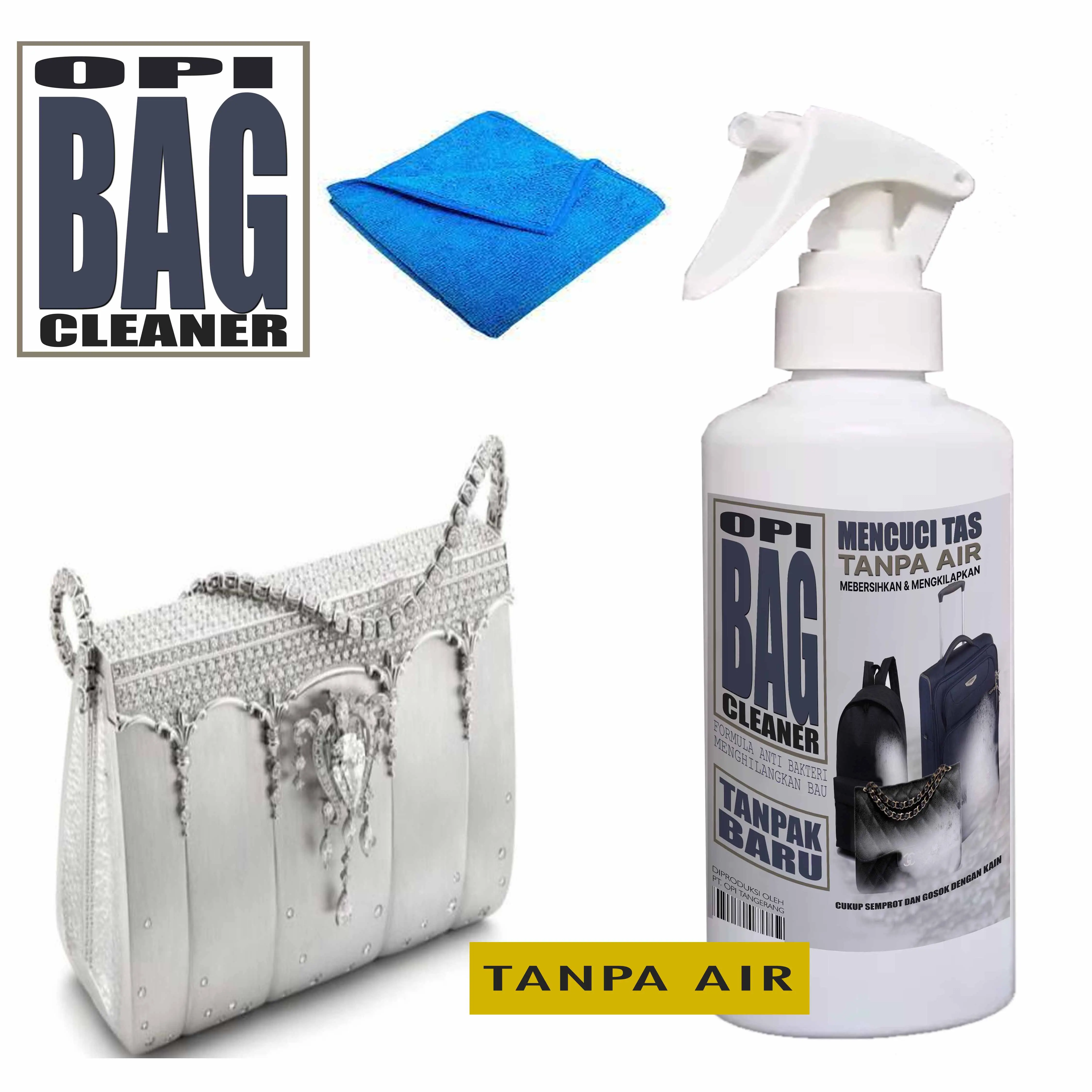 OPI BAG Cleaner 1L - Pembersih Tas Tanpa Air Menghilangkan Jamur Kotoran & Mengkilapkan Tas BG08