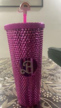Product Review of [Pisuz Way]Barbiepink water bottle 710ML bottle double-layer glass plastic durian water cup double-layer plastic cup cute large capacity Barbie style from a**5 0