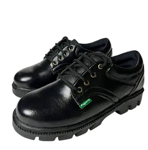 SEPATU SAFETY PENDEK KERJA PROYEK // SEPATU SAFETY UJUNG BESI BAHAN PU SINTETIS Shoes Boots Pria Hitam