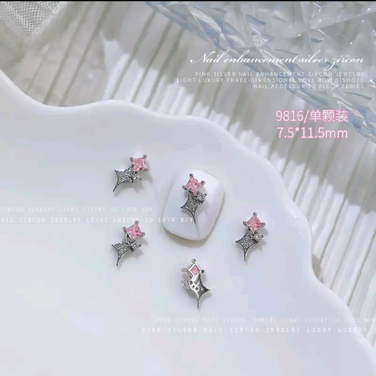 AKSESORIS KUKU ( SILVER ZIRCON )