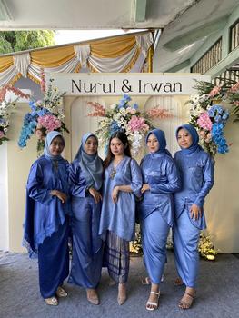 Product Review of SET OUTER FUJI dress lebaran/ kodangan pesta termurahhh baju kondangan kekinian baju one set outer set brukat mewah wanita baju bridesmaid wanita Muslim Panjang Gamis Setelan from E**✨ 0