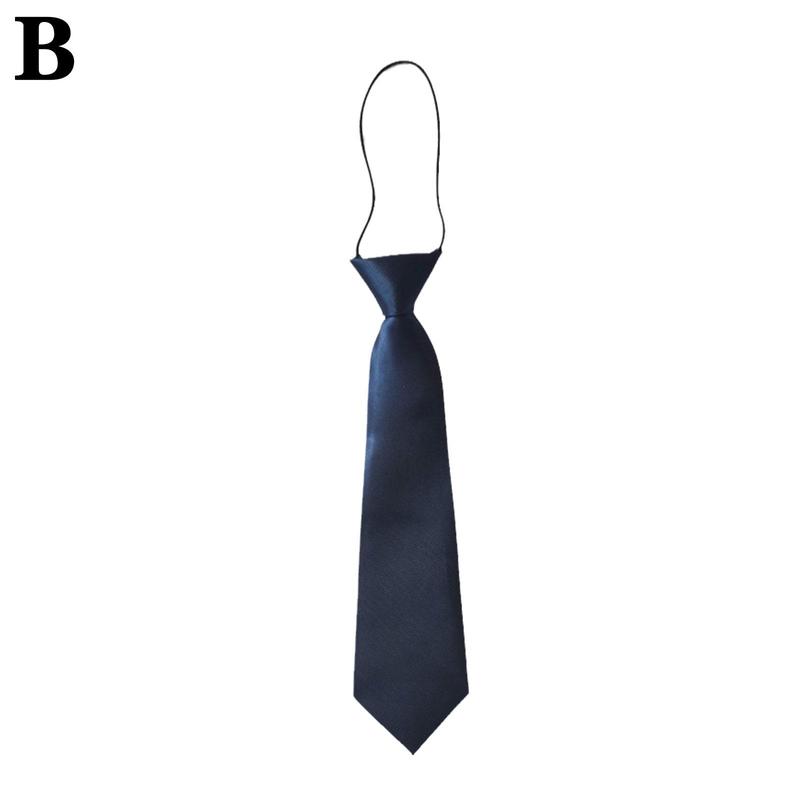 Product Introduction of Boys Satin Elastic Neck Tie For Wedding Prom Christening Kids Ties Children V9C4 27