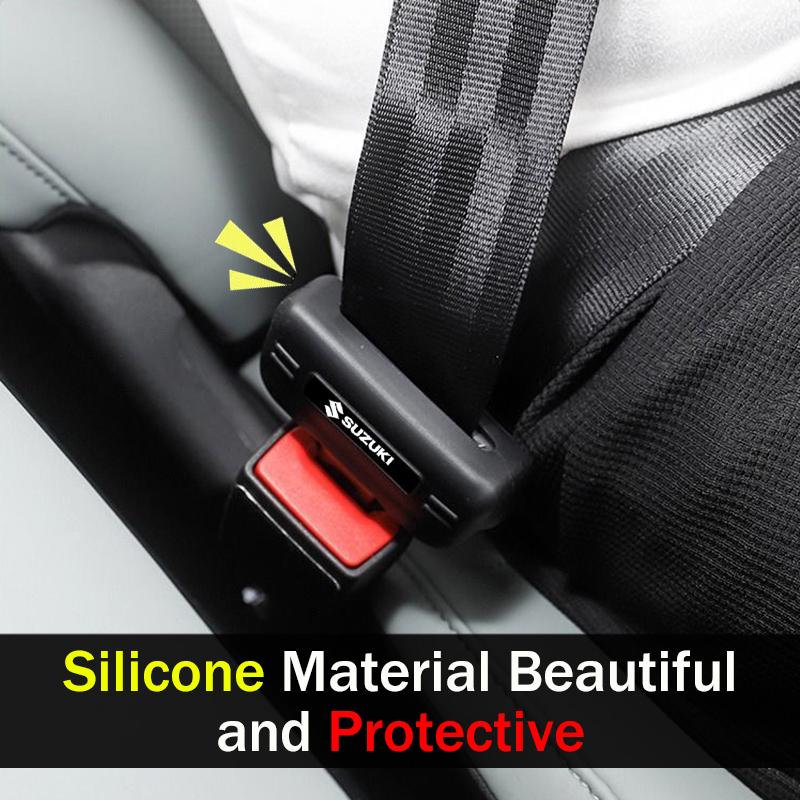 Product Introduction of 1Pcs Car Seat Belt Buckle Clip Anti-Scratch Pvc Protector Cover Car Accessories fit for Suzuki Swift Alto Jimny Vitara Ertiga APV 2