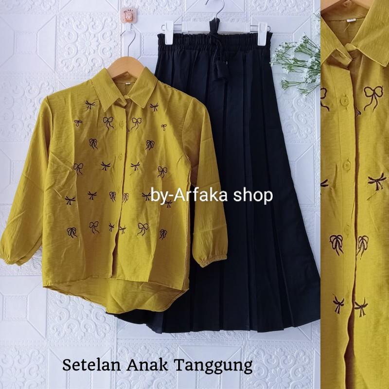 Product Introduction of Setelan Blouse dan Rok Pololinen dan Wood Korea untuk Anak 8-11 Tahun - Fashion 6