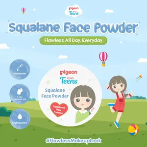 PIGEON TEENS FACE POWDER 12gr | Bedak Tabur Remaja | Kulit Normal | Smooth Finish | Flawless Skin