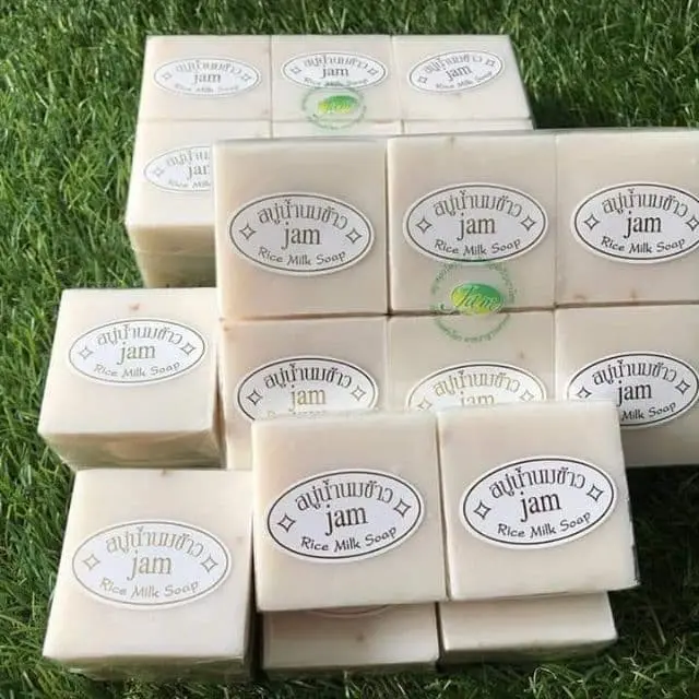Jam Rice Milk Soap with Whitening Gluta  Collagen 12PCS #Thailand #Rice #Soap #Milk 9614