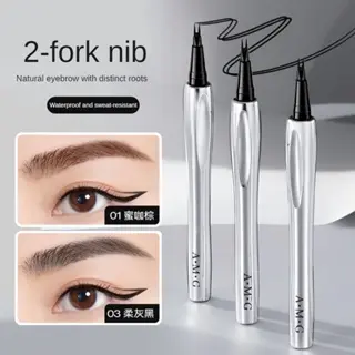 Chì Kẻ Mày Hai Ngạnh Đầu Bút Hai Ngạnh Lâu Trôi, Không Thấm Nước, Không Màu, Tự Nhiên, Chống Nhòe, Dễ Sử Dụng, Thích Hợp Cho Người Mới Bắt Đầu, Mua Một Tặng Ba Ưu Đãi 1