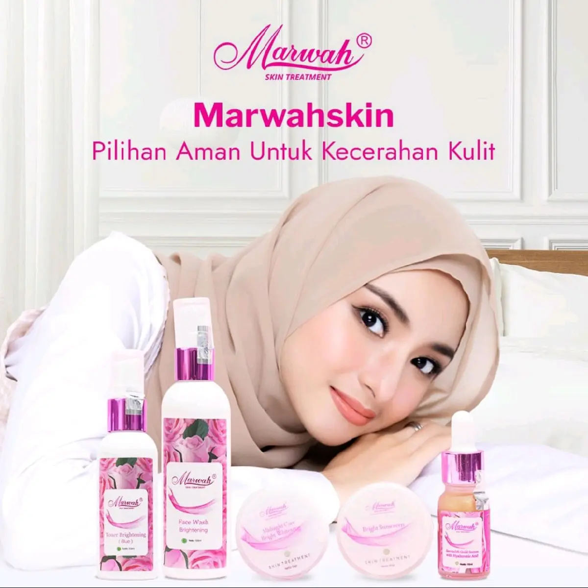 PAKET SKINCARE MARWAH LENGKAP BPOM AMAN BUSUI BUMIL