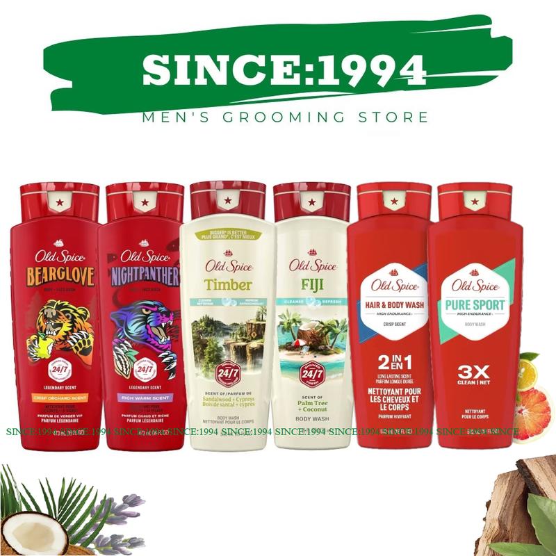 Sữa Tắm Old Spice Bearglove Wolfthorn Fiji Timber With Sandalwood Chính Hãng - Nhập Khẩu Mỹ