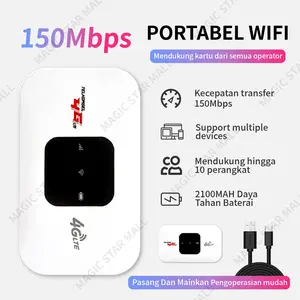 4G Mini Wi-Fi portabel 150MBPS Internet 4G berkecepatan tinggi seluler untuk PC Laptop Ponsel UNLOCK OPERATOR Merah Modem WIFI