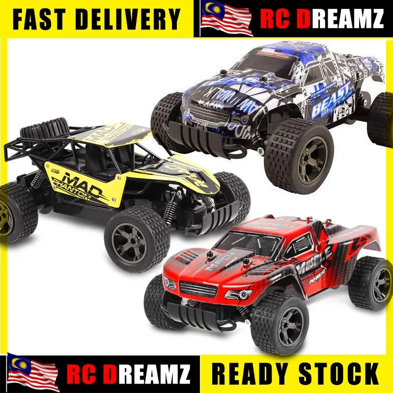 RC Car Remote Control 2.4G High Speed Racing Car 1:18 RC Car Cheetah King mainan budak murah kereta control
