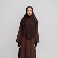 Gambar TUBITA - Zoya French Khimar Hijab Wanita Instant Syari Kerudung Polos Jilbab Umroh dan Haji - Black, Reguler dari Tubita Official Kota Bandung 1 Tokopedia