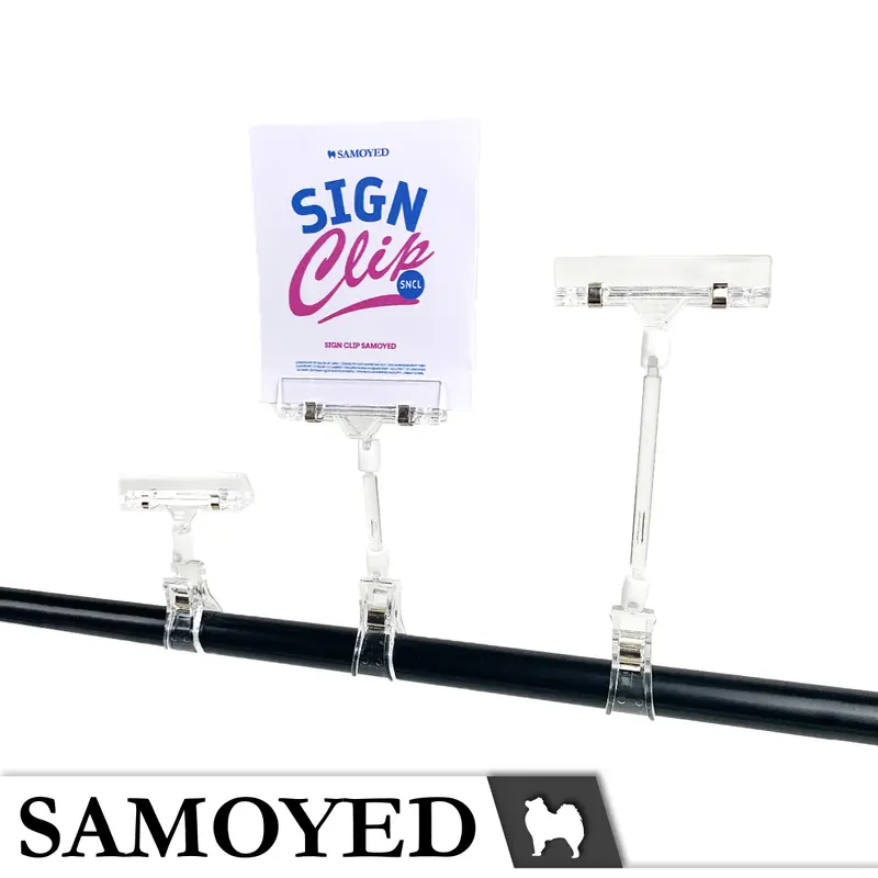 Klip / Penjepit / Jepitan Label Produk / Harga / Promo / Obral / Price / Advertising / Sale Sign / Tag / Display / Label Clip / Holder / Hanger Samoyed SNCL-TN2 3