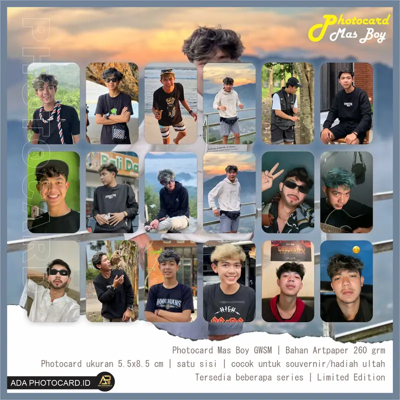 Photocard Mas Boy GWSM isi 100 Pcs Fanmade | Bonus Ganci, Rare Card, 2 PC random, Stiker dan Iner Sleeve | Bisa COD, Langsung kirim 1