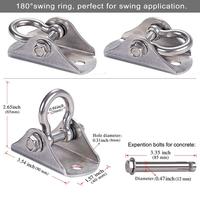 Gambar Pengait Hammock 304 Stainless Multifungsi gantungan Hammock Dinding Pengait Ayunan - 1Set dari appelhouse.s Kota Cirebon 5 Tokopedia