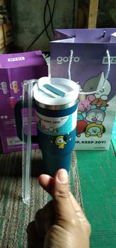 Product Review of Goto [COD] K-Joy X BT21 Tumbler Tahan Dingin Panas Botol Tempat Minum Aesthetic 1.2L from e**t 1