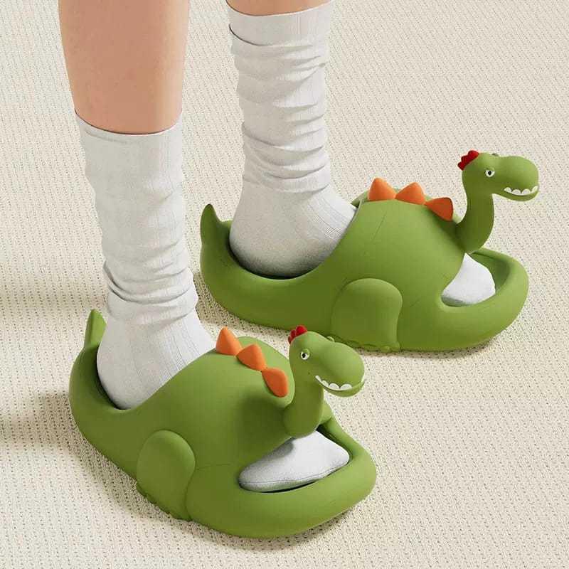 Sendal Selop Anak Sandal Dinosaurus 3D Anak Laki/Cewek Sandal Karet Nyaman Pake Anti Licin 7