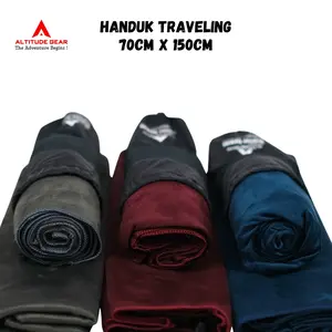 Altitude Gear Handuk Mandi Microfiber Ultralight Antibacterial Towel 70x150 Quickdry Kain Hypoallergenic Menyerap 7x Lebih Cepat Kering Ramah Lingkungan