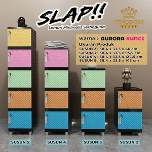 LEMARI PLASTIK KINGDOM SLAP AURORA LEMARI SERBAGUNA 1 PINTU