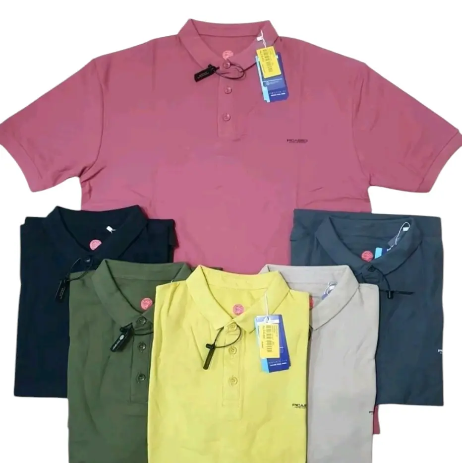 PICASSO KRAH POLO LACOST CUTI ORIGINAL BRAND Kerah Pria Formal Kancing Pendek Dewasa