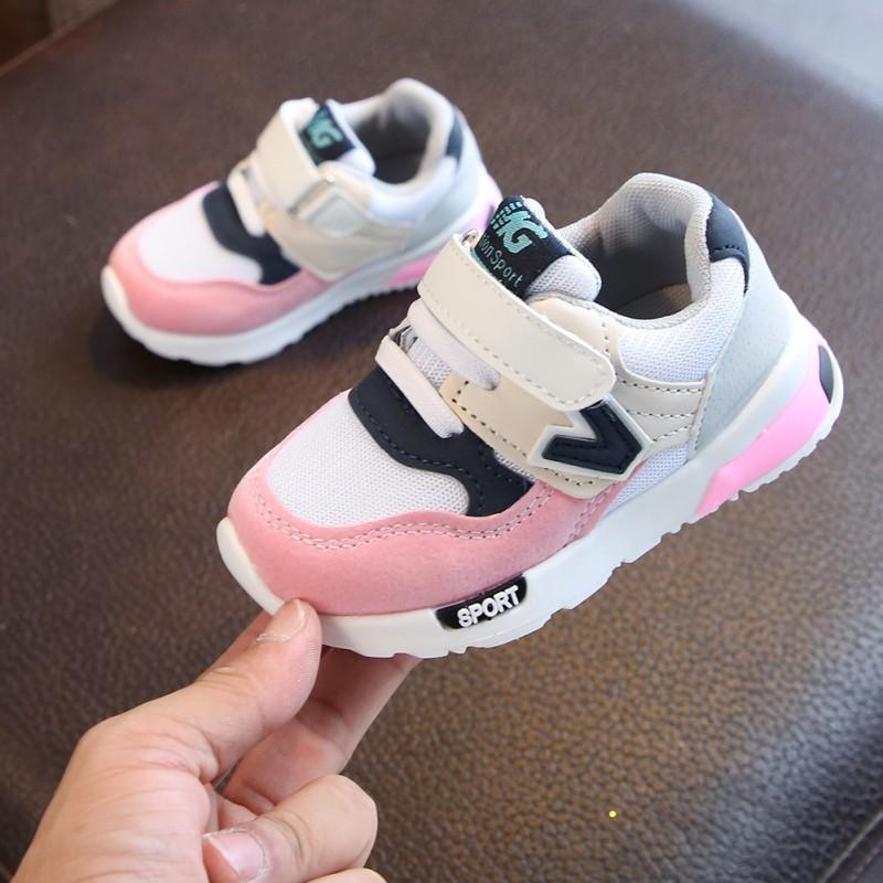 Product Introduction of 21-30 Size Kids Boys Girls Fashion Hook-Loop Casual Shoes Anti slip Soft Sneakers 66
