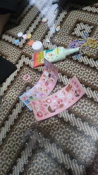 Product Review of Set bahan pelekat kad Goo, 519 keping, gam krim, mainan kanak-kanak perempuan, lejar tangan Guka Gupan, pek bahan hadiah buatan tangan from M**a 0