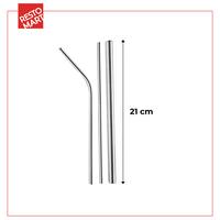 Gambar Sedotan Stainless/Set Sedotan Komplit-RESTOMART -(0818169) (0818159) - putih dari Restomart Kitchen Solution Kota Administrasi Jakarta Pusat 3 Tokopedia