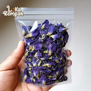 Bunga Telang Kering Organik 10gr – Grade A, Murni, Panen Baru, Butterfly Pea - Loka Rempah