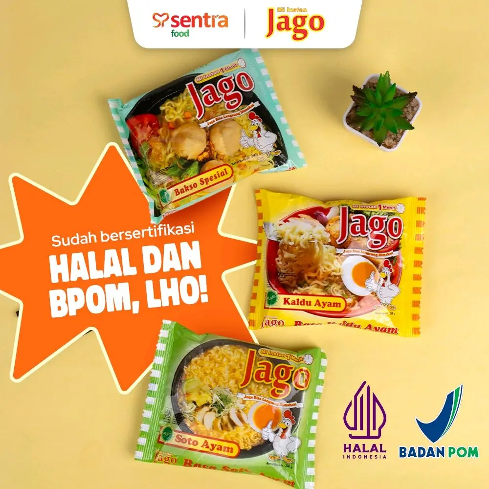 Mie Jago (Isi 40 pcs) - Mie Ekonomis Berkualitas Terbaik - Food, Makanan Noodles