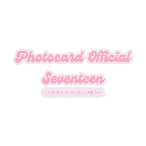 OFFICIAL PHOTOCARD SEVENTEEN WONWOO / WOOZI