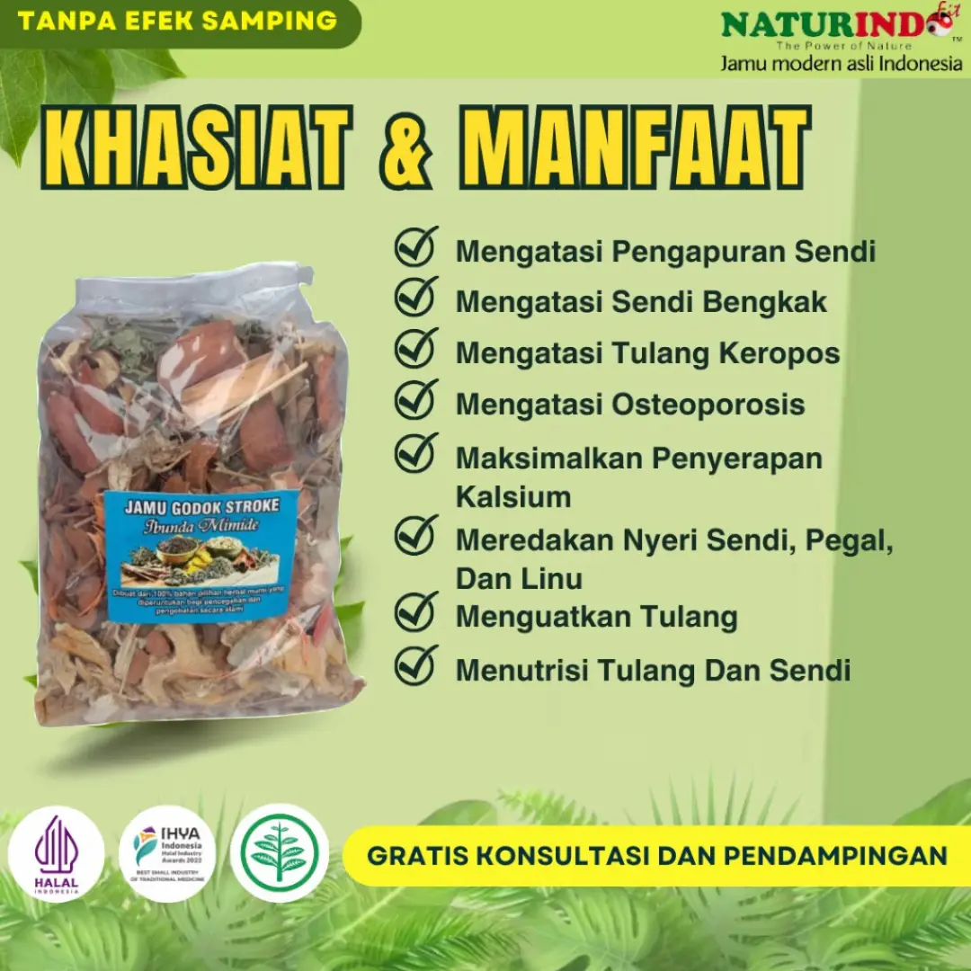 Obat Nyeri Sendi Lutut Dengkul Sikut Kaki Sakit Bokong Paha Herbal Obat Jamu Pengapuran Tulang OSTEOPOROSIS Keropos