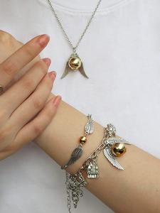 Set de Accesorios de Harry Potter de 3 Piezas, Collar, Pulsera y Anillo de Elegante Ladrón, Regalo Perfecto para San Valentín y Cumpleaños