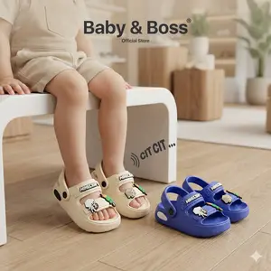 Baby & Boss - Sandal Cit Cit Anak Laki Laki Minecraft Kekinian Terbaru EVA Empuk Premium Anti Slip Size 21-26