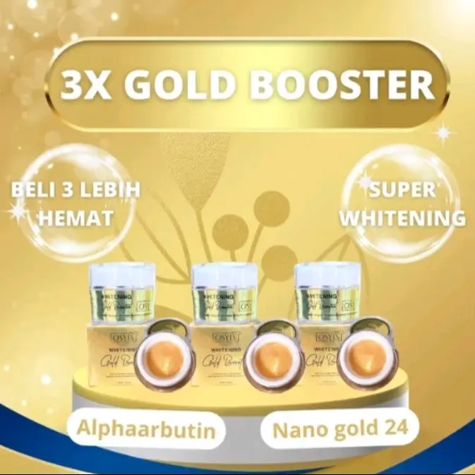 paket hemat 3in1 OSYIN GLOW GOLD WHITENING 10gram .. 3produk