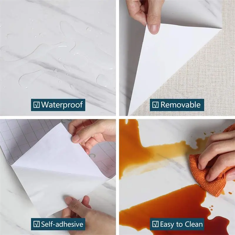 10 PCS Wallpaper Dinding Vinyl Marble 30x30 cm / Marbel Granit / Stiker Keramik 4