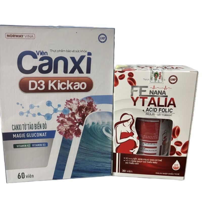 [Combo 2 hộp] Viên uống bổ sung canxi, sắt, vitamin giúp nâng cao sức khỏe cho mẹ lợi sữa