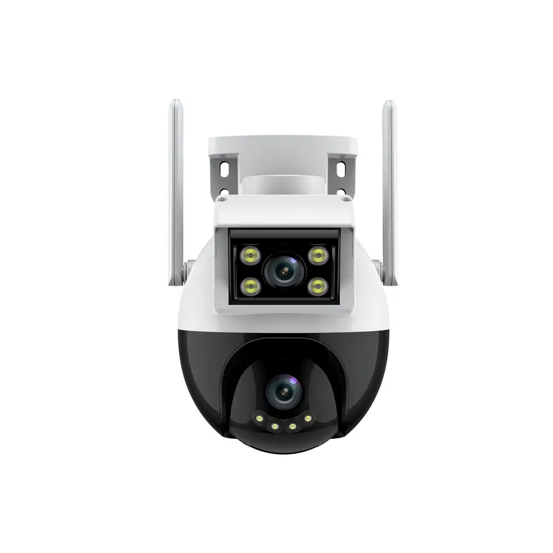 EYESEC CCTV Outdoor WiFi 8MP Dual Lens Waterproof IP Camera 360° PTZ Kamera HP Jarak Jauh Garansi 1 Tahun Golden Compass 8
