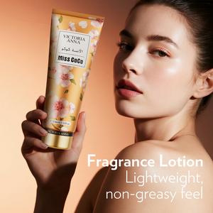 VICTORIA ANNA 236ml Body  - Miss Coco Fragrance long lasting women fragrance floral fruity natural scent lightweight non-greasy hydrating treatment for smooth and silky skin reduce dark spots and fine lines brightening skin moist lotion