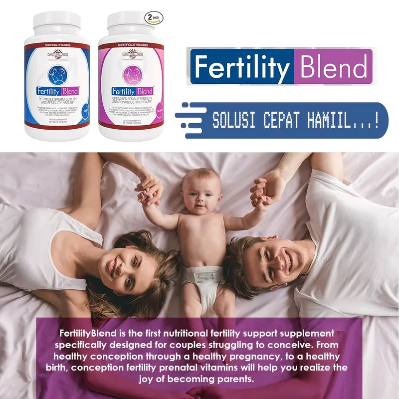 Fertility Blend Suplemen Kesuburan Promil Program Hamil Pria Wanita Herbal Suami Istri Alami 3