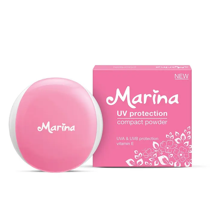 Marina Compact Powder UV Protection 12gr / Bedak Padat by cosme murah 3