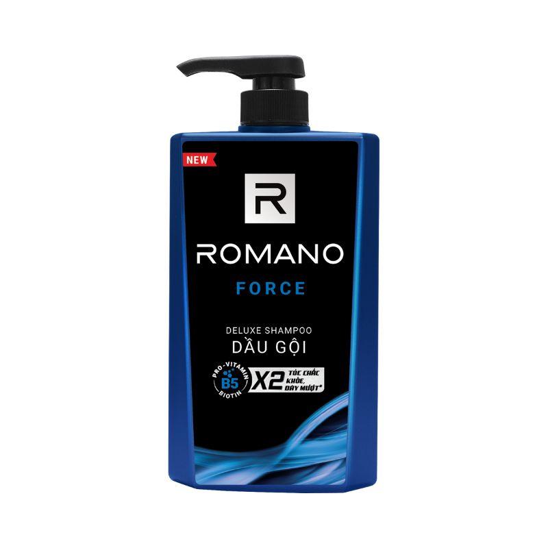 Romano Force - Dầu Gội Deluxe Shampoo với Pro-Vitamin B5 và X2 Tác Dụng Tóc Mượt