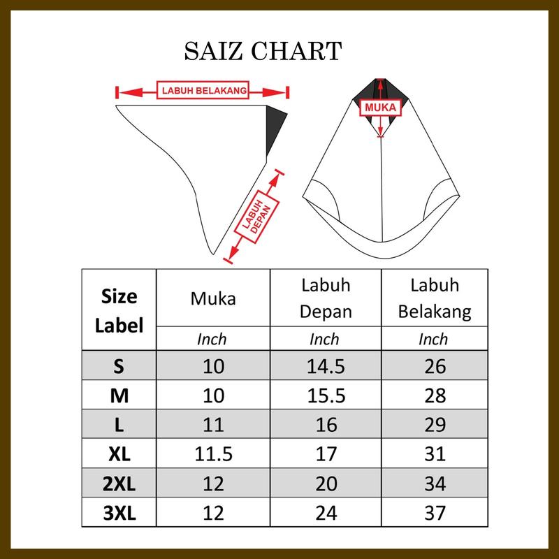Product Introduction of SS: TUDUNG SEKOLAH DUA LAPIS PLUS SIZE KOSHIBO LICIN TUDUNG SEKOLAH PENGAWAS BERWARNA Biru Hijau Merah Hitam 0