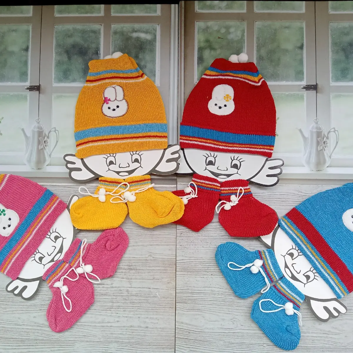 Set topi duplek rajut murah