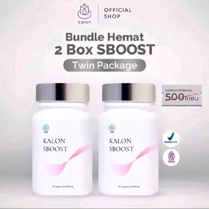 Twin Package 2 Botol Kalon Sboost Premium Isi 30