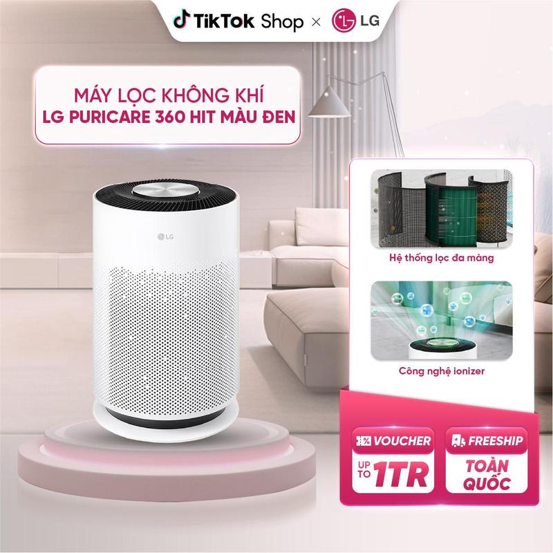 Máy lọc không khí LG Puricare 360 Hit AS60GHWG0 lọc bụi mịn, khử mùi hiệu quả, cảm biến thông minh